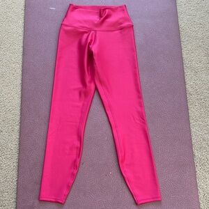 Alo Yoga 7/8 High Waist Airlift Legging, XS, Pink Summer Crush, EUC